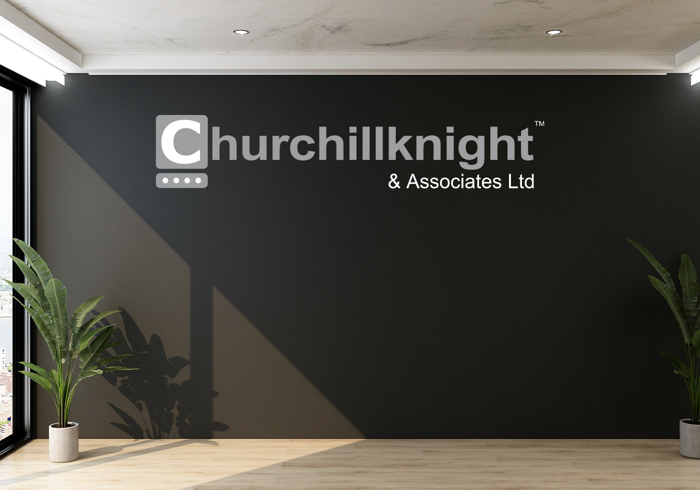 Churchill Knight & Associates Ltd - Corporate Backdrop Logo - 1400 x 980